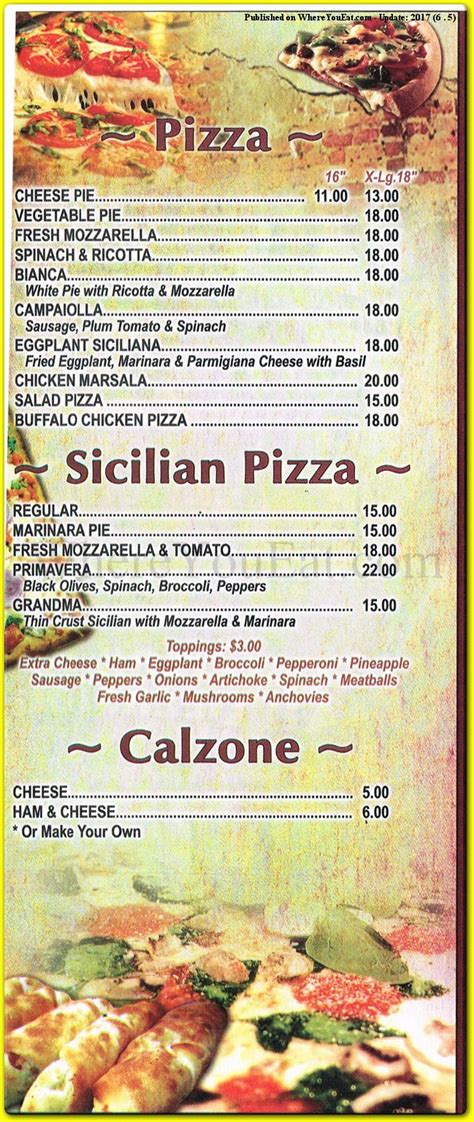 Tatos Pizzeria and Restaurant Online Menu 